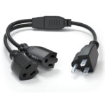 2 Ft Power Cord Extension and Splitter